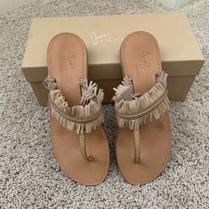 Gently worn Joie Fringe Sandals size 37
